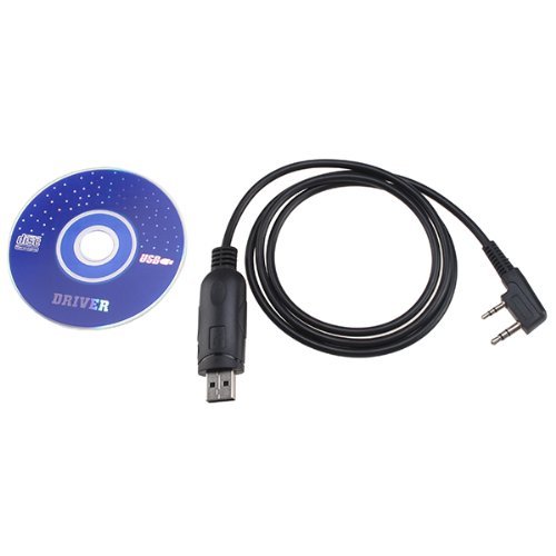 Product Cover NSKI USB Programming Cable for Baofeng UV-5R UV-3R+ Two way Radio With Driver CD