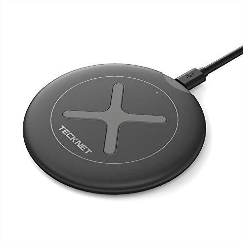 Product Cover TeckNet Wireless Charger Fast QI Certified - Compatible with iPhone 11/11 Pro/11 Pro Max/XS MAX/XR/XS/X/8, Galaxy Note 10/Note 10 Plus/S10/S10 Plus/S10E(No AC Adapter)