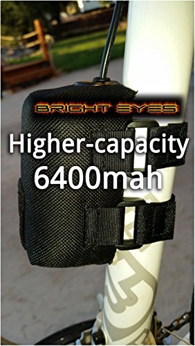 Product Cover Bright Eyes The Best Bike Light Battery - Now Higher Capacity - Works with CREE T6 LED 1200lm Bike Lights - 8.4v (6400mAh Battery Only)