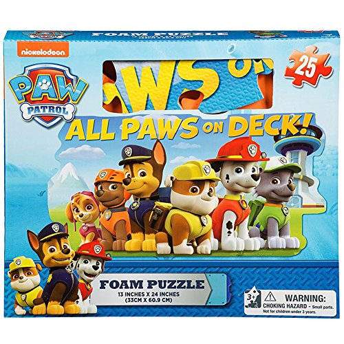 Product Cover Gift Item Paw Patrol Foam Floor Puzzle by Cardinal (25 Piece), Multicolor