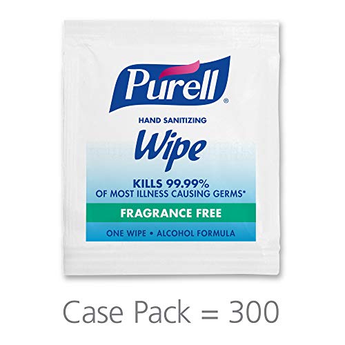 Product Cover PURELL Hand Sanitizing Wipes, Alcohol Formula, Fragrance Free, 300 Count Individually Wrapped Hand Wipes - 9020-06-EC