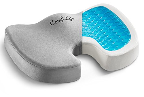 Product Cover ComfiLife Gel Enhanced Seat Cushion - Non-Slip Orthopedic Gel & Memory Foam Coccyx Cushion for Tailbone Pain - Office Chair Car Seat Cushion - Sciatica & Back Pain Relief