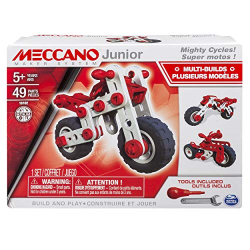 Product Cover Meccano-Erector Junior, 3 Model Building Kit, Mighty Cycles
