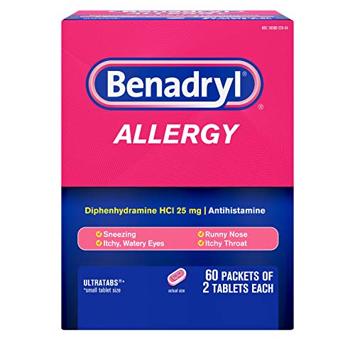 Product Cover Benadryl Allergy 60 Packets 2 Tablets (Each 1 Box), 120 Count