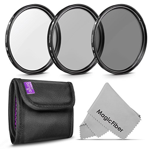 Product Cover 40.5MM Altura Photo Professional Photography Filter Kit (UV, CPL Polarizer, Neutral Density ND4) for Camera Lens with 40.5MM Filter Thread + Filter Pouch