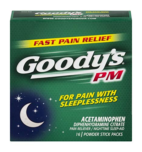 Product Cover Goody's PM Powders | Pain Reliever + Nighttime Sleep Aid | 16 Count | Pack of 6