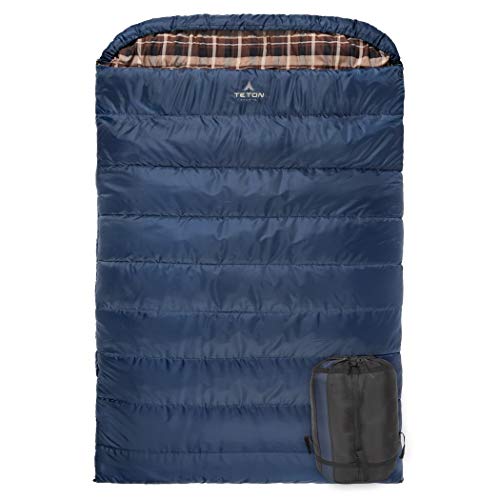 Product Cover TETON Sports Mammoth +20F Queen-Size Double Sleeping Bag; Warm and Comfortable for Family Camping