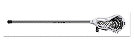 Product Cover STX Lacrosse Stallion 50 Youth Lacrosse Complete Stick, Platinum/White