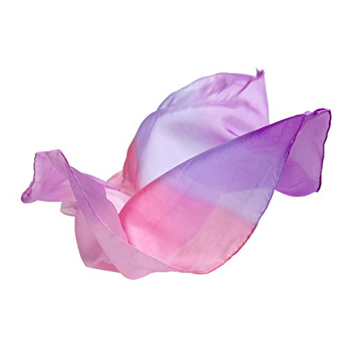Product Cover Sarah's Silks - Enchanted Playsilk, 100% Real Silk, Eco-Friendly Dye, 35-Inch Square Silk Play Scarf - Blossom