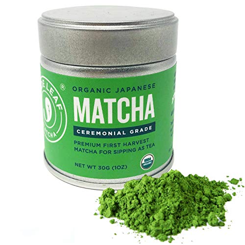 Product Cover Jade Leaf Matcha Green Tea Powder - USDA Organic - Ceremonial Grade (For Sipping as Tea) - Authentic Japanese Origin - Antioxidants, Energy, 1 Ounce