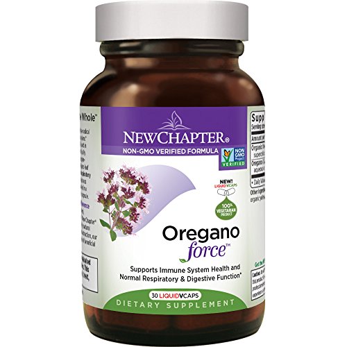 Product Cover New Chapter Oregano Force for Immune Support with Supercritical Organic Oregano + Non-GMO Ingredients - 30 ct Vegetarian Capsules