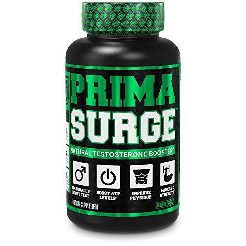 Product Cover PRIMASURGE Testosterone Booster for Men - Boost Lean Muscle Growth, Strength, Energy & Fat Loss | Natural Test Booster Supplement w/Premium PrimaVie, Ashwagandha & More - 60 Veggie Pills