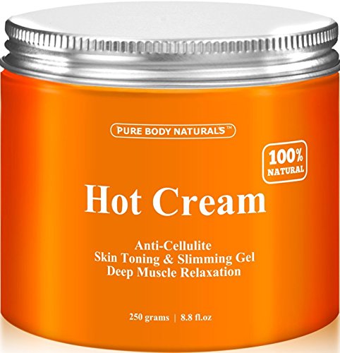 Product Cover Pure Body Naturals Hot Cream, for Cellulite and Muscle Relaxation, 8.8 Ounce