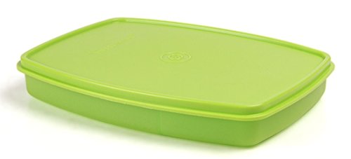 Product Cover Tupperware Classic Slim Plastic Lunch Box, Lettuce Leaf