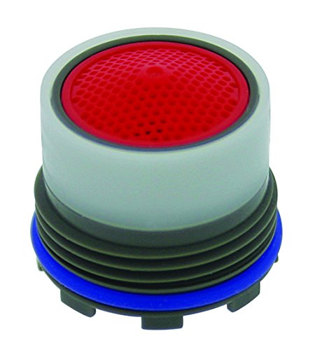 Product Cover Neoperl 13 0000 5 Standard Flow Cache Perlator HC Aerator, Tom Thumb Size, 2.2 GPM, Red Dome, Honeycomb Screen, Aerated Stream, M16.5 x 1 Threads, Plastic, 0.591