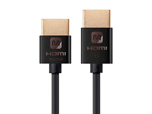 Product Cover Monoprice HDMI High Speed Active Cable - 6 Feet - Black, 4K@60Hz, HDR, 18Gbps, 36AWG, YUV 4:4:4 - Ultra Slim Active Series