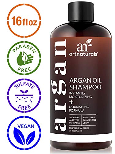Product Cover ArtNaturals Moroccan Argan Oil Shampoo - (16 Fl Oz / 473ml) - Moisturizing, Volumizing Sulfate Free Shampoo for Women, Men and Teens - Used for Colored and All Hair Types, Anti-Aging Hair Care