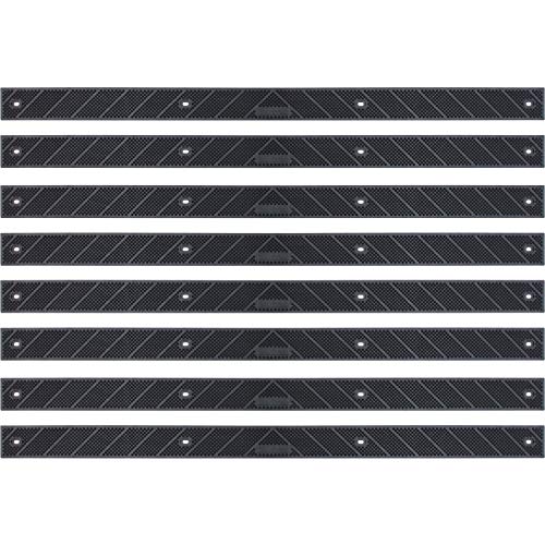 Product Cover Grip Strip Black Treads, Screw Down Strip No Adhesive all Weather Deep Valley Abrasive Traction - Increase Safety & Injury in your Home or Outdoor Settings, L 32