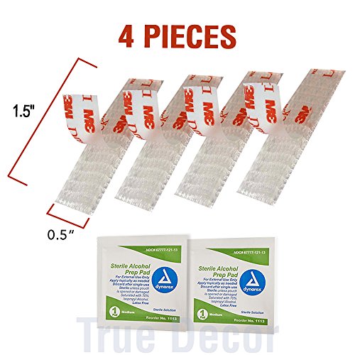 Product Cover POTOLON EZ Pass Mounting Kit - Dual Lock Tape - 2 Sets of Peel-and-Stick Strips with Alcohol Prep Pad
