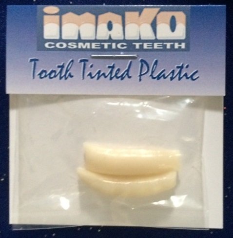 Product Cover Imako Cosmetic Teeth Extras- Tooth Tinted Plastic- Natural Color. Temporary Tooth