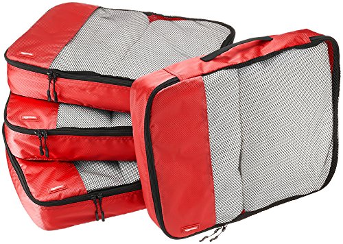 Product Cover AmazonBasics Packing Cubes/Travel Pouch/Travel Organizer- Large, Red