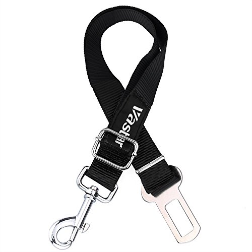 Product Cover Vastar Adjustable Pet Dog Cat Safety Leads Car Vehicle Seat Belt Harness Seatbelt, Made from Nylon Fabric, Black