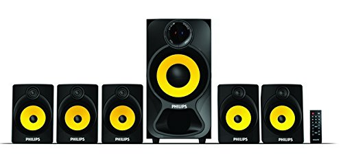 Product Cover Philips Heart Beat SPA-3800B 5.1 Channel Home Theater System (Black/Yellow)