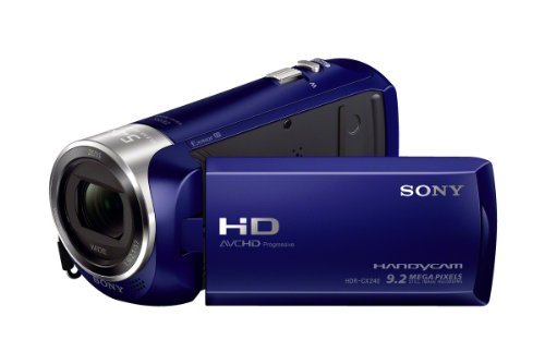 Product Cover Sony HDRCX240/L Video Camera with 2.7-Inch LCD - Blue (Renewed)