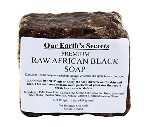 Product Cover Our Earth's Secrets Raw African Black Soap, 1 lb.