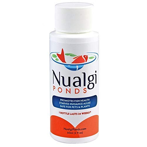 Product Cover Nualgi Ponds - Natural Algae Control, Water Clarifier & Algaecide Alternate - 100% Safe for All Fish, Plants & Animals (1 x 60ml)