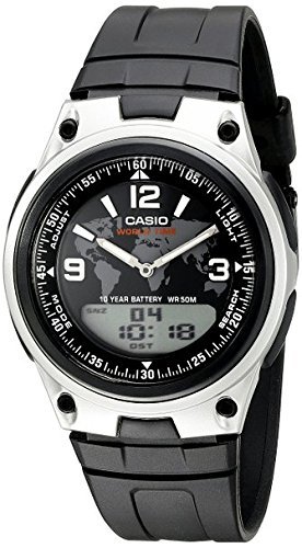 Product Cover Casio Men's AW-80-1A2VCF Databank Analog/Digital Display Quartz Black Watch