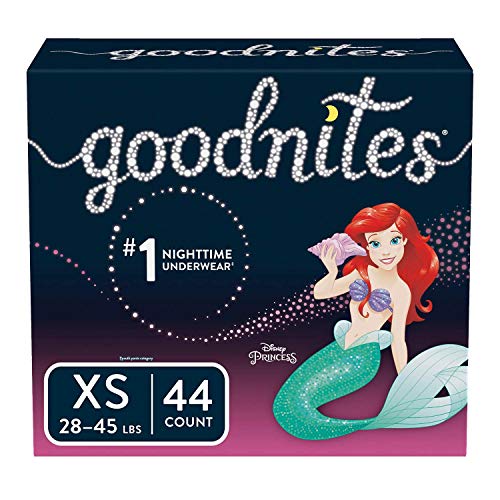 Product Cover Goodnites Bedwetting Underwear for Girls, X-Small (28-45 lb.), 44 Ct (Packaging May Vary)