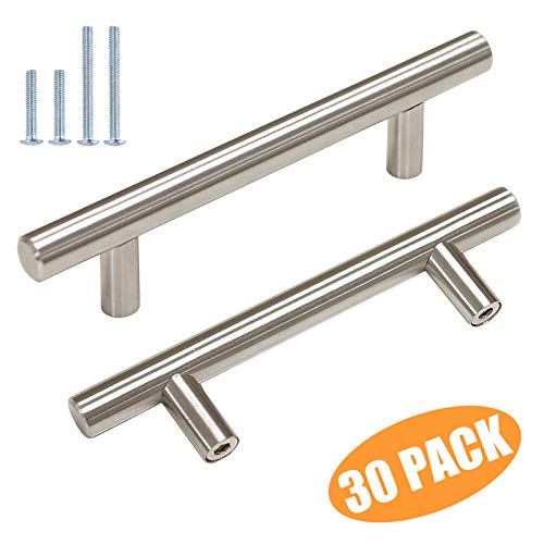 Product Cover Probrico T Bar Cabinet Pulls Stainless Steel Kitchen Handles 6 Inch Total Length 30 Packs