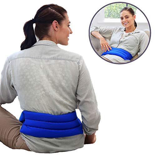 Product Cover My Heating Pad Microwavable Back Pain Relief Pack with Full Waist Wrap | Perfect for Lower Back Pain Relief, Cramps, and Lumbar Pain | Natural Back Pain Relief