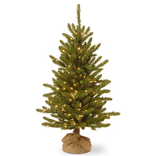 Product Cover National Tree 4 Foot Kensington Burlap Tree with 150 Clear Lights (KNT3-306-40)