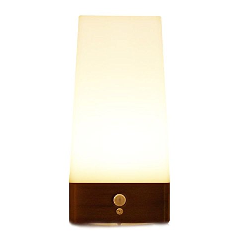 Product Cover ZEEFO Wireless Motion Sensor LED Night Light 3 Modes Battery Powered LED Table Lamp,Sensitive Lights Stairway Bedroom/Bathroom Hallway Emergency Camping Lamp For Kids Nursery Child House(Square Shape)