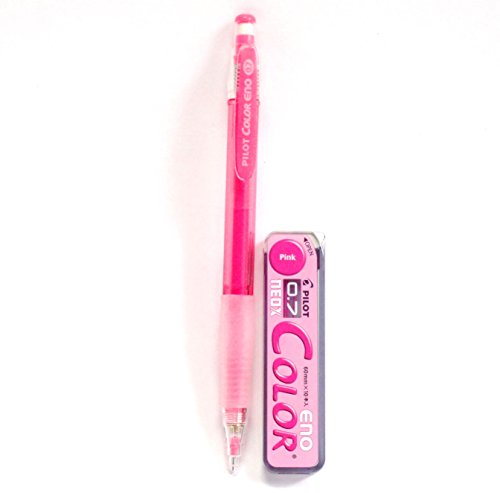 Product Cover Pilot Color Eno Pink Set, 0.7mm Mechanical Pencil + Mechanical Pencil Lead 0.7mm, Pink, 10 Leads(Japan Import)