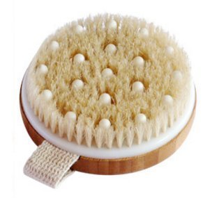 Product Cover C.S.M. Body Brush for Wet or Dry Brushing - Gentle Exfoliating for Softer, Glowing Skin - Get Rid of Your Cellulite and Dry Skin, Improve Your Circulation - Gentle Massage Nodes