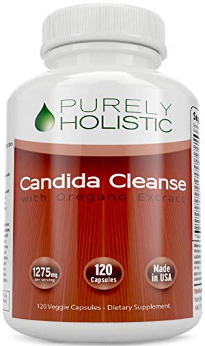 Product Cover Candida Cleanse 120 Capsules Veggie Caps with Herbs, Antifungals, Enzymes and Probiotics
