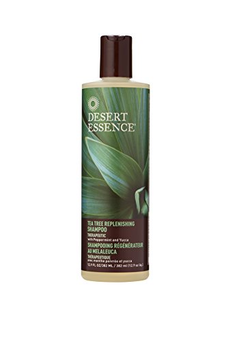 Product Cover Desert Essence Tea Tree Replenishing Shampoo and Conditioner Bundle - 12.7 Fl Ounce - Therapeutic - Peppermint & Yucca - All Skin Types - Tea Tree Oil - Antibacterial - Restore & Nurture Hair