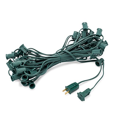 Product Cover Holiday Lighting Outlet Christmas Light String | 25' Green Cord with 12