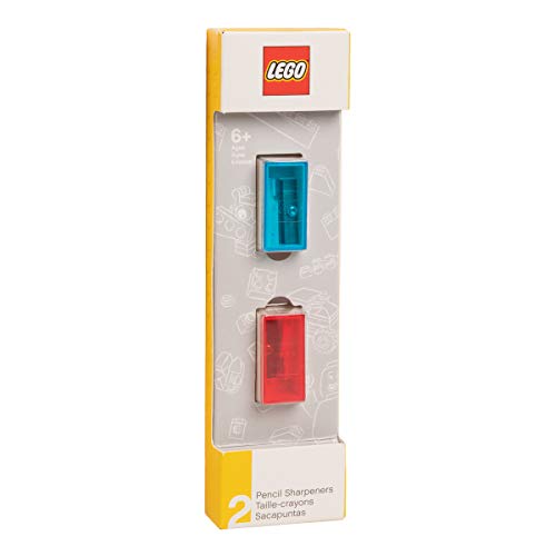 Product Cover Lego Pencil Sharpener Manual Set, 2 Piece, For School Supplies, Model 51496