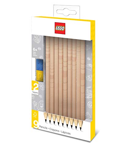 Product Cover LEGO Stationery - Graphite Pencils (Pack of 9) - With Toppers and Building Bricks