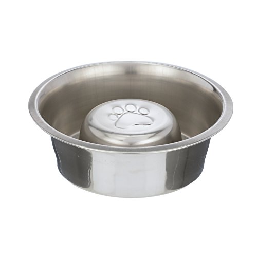 Product Cover Neater Pet Brands Slow Feed Bowl Stainless Steel (4 Cup) Fits in Large Neater Feeders and Most 2 Quart Feeders