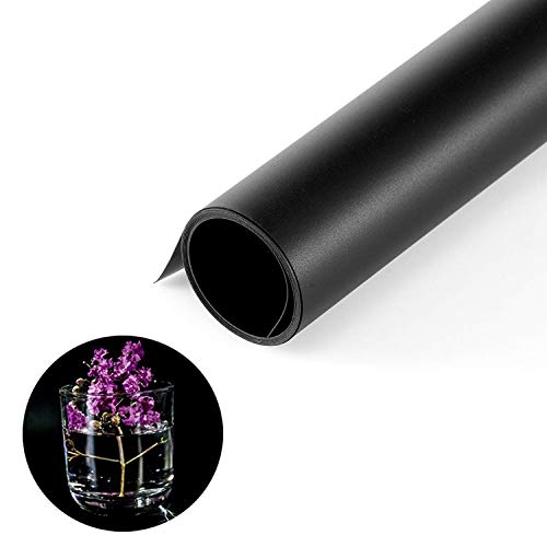 Product Cover Selens Photography Backdrop Matte PVC Background Paper 2451 inch (60130cm) Black