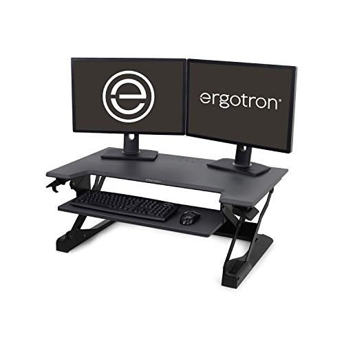 Product Cover Ergotron - WorkFit-TL Standing Desk Converter - for Tabletops - 37.5 Inches, Black