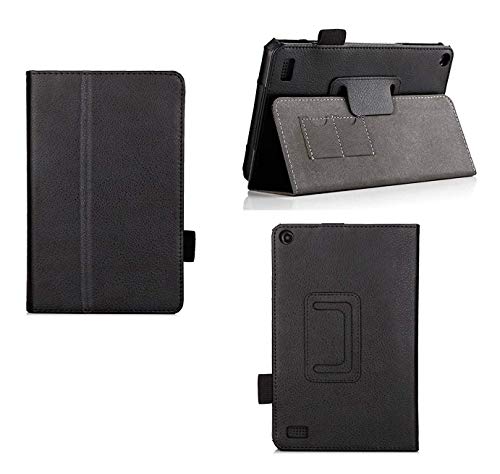 Product Cover For Fire 7 2015 - Folio Case with Stand for Kindle Fire 7 (5th Generation, Sept 2015 Model) - Black