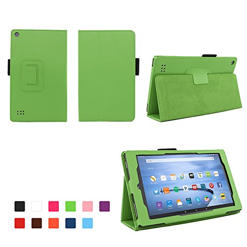 Product Cover Case for Kindle Fire 7 Inch Tablet - 5th and 7th Generation Fire 7 Folio Case with Stand for New Kindle Fire 7 Inch Tablet - Green