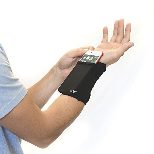 Product Cover Sprigs Banjees 2 Pocket Wrist Wallet - Black/Black, One Size Fits Most