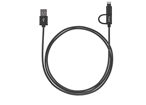 Product Cover Targus ACC995 Aluminum Series 2-in-1 Lightning and Micro USB Weave Cable (Dark Grey)